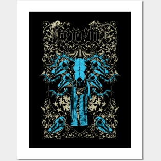 goat skull Posters and Art